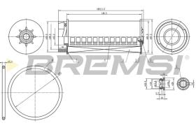 BREMSI FE0334 - FILTRO COMBUSTIBLE IVECO