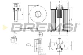 BREMSI FE0337 - FILTRO COMBUSTIBLE FIAT, MERCEDES-BENZ, OPEL