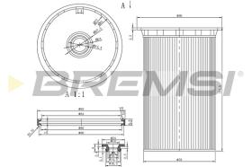 BREMSI FE0341 - FILTRO COMBUSTIBLE VW, AUDI, SEAT