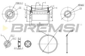 BREMSI FE0342 - FILTRO COMBUSTIBLE OPEL, CHEVROLET