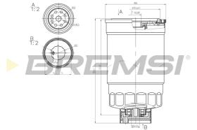 BREMSI FE0348 - FILTRO COMBUSTIBLE HYUNDAI, KIA