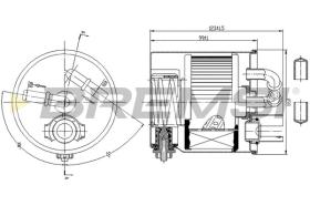 BREMSI FE0349 - FILTRO COMBUSTIBLE RENAULT, NISSAN