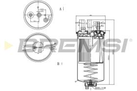 BREMSI FE0351 - FILTRO COMBUSTIBLE RENAULT, DACIA