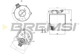 BREMSI FE0357 - FILTRO COMBUSTIBLE RENAULT, NISSAN