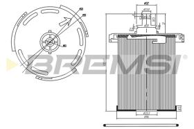 BREMSI FE0358 - FILTRO COMBUSTIBLE FORD