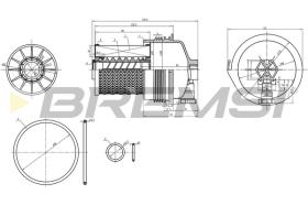 BREMSI FE0361 - FILTRO COMBUSTIBLE RENAULT