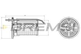 BREMSI FE0362 - FILTRO COMBUSTIBLE FIAT