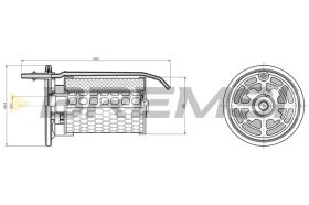 BREMSI FE0363 - FILTRO COMBUSTIBLE ALFA ROMEO