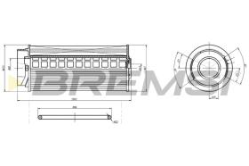 BREMSI FE0365 - FILTRO COMBUSTIBLE IVECO