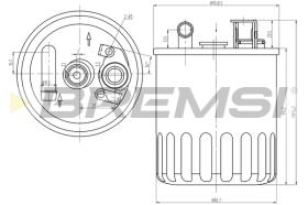 BREMSI FE0368 - FILTRO COMBUSTIBLE MERCEDES-BENZ