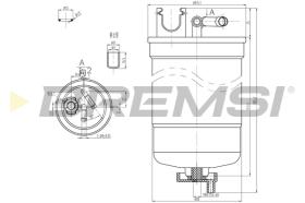 BREMSI FE0369 - FILTRO COMBUSTIBLE VW, SEAT, SKODA