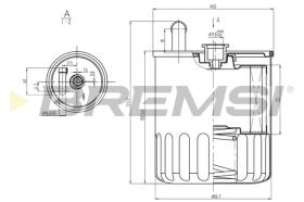 BREMSI FE0370 - FILTRO COMBUSTIBLE MERCEDES-BENZ