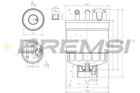 BREMSI FE0371 - FILTRO COMBUSTIBLE FORD, VW, SEAT