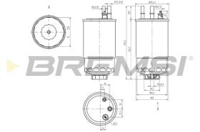 BREMSI FE0373 - FILTRO COMBUSTIBLE FIAT, PEUGEOT, CITROEN