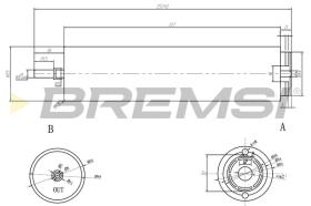 BREMSI FE0374 - FILTRO COMBUSTIBLE BMW, ALPINA, MINI