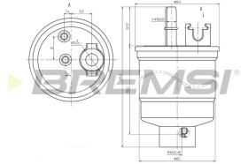 BREMSI FE0376 - FILTRO COMBUSTIBLE FORD