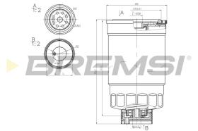 BREMSI FE0379 - FILTRO COMBUSTIBLE HYUNDAI, KIA