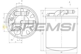 BREMSI FE0384 - FILTRO COMBUSTIBLE MERCEDES-BENZ