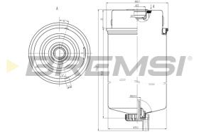 BREMSI FE0387 - FILTRO COMBUSTIBLE FORD, LTI