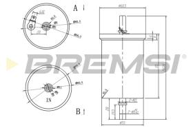 BREMSI FE0390 - FILTRO COMBUSTIBLE SMART