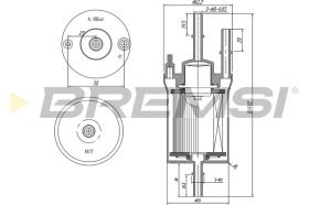 BREMSI FE0391 - FILTRO COMBUSTIBLE VW, AUDI, SEAT, SKODA