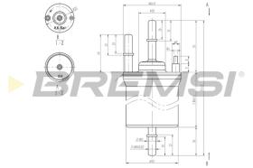 BREMSI FE0392 - FILTRO COMBUSTIBLE VW, AUDI, SEAT, SKODA, KTM