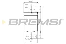 BREMSI FE0394 - FILTRO COMBUSTIBLE VW, AUDI, SEAT, SKODA