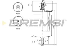 BREMSI FE0395 - FILTRO COMBUSTIBLE BMW, FIAT, RENAULT, NISSAN