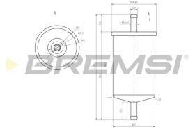 BREMSI FE0397 - FILTRO COMBUSTIBLE SKODA