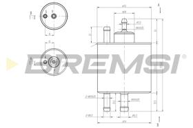 BREMSI FE0398 - FILTRO COMBUSTIBLE MERCEDES-BENZ