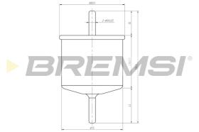 BREMSI FE0399 - FILTRO COMBUSTIBLE FORD, MAZDA