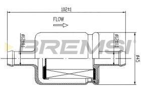 BREMSI FE0759 - FILTRO COMBUSTIBLE