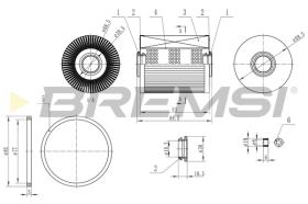 BREMSI FE0770 - FILTRO COMBUSTIBLE RENAULT, NISSAN, OPEL