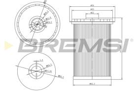 BREMSI FE0773 - FILTRO COMBUSTIBLE FORD