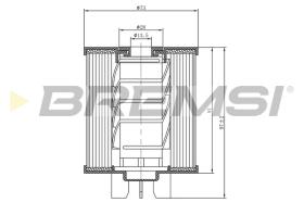 BREMSI FE0775 - FILTRO COMBUSTIBLE AUDI