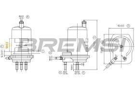 BREMSI FE0776 - FILTRO COMBUSTIBLE RENAULT