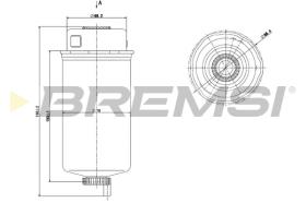 BREMSI FE0778 - FILTRO COMBUSTIBLE FORD