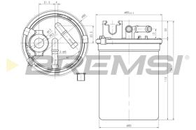 BREMSI FE0780 - FILTRO COMBUSTIBLE VW, SEAT, SKODA