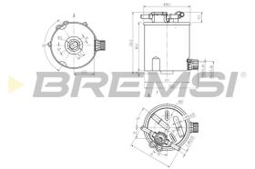 BREMSI FE0782 - FILTRO COMBUSTIBLE RENAULT, DACIA