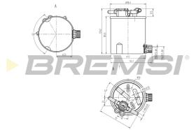 BREMSI FE0783 - FILTRO COMBUSTIBLE RENAULT, SUZUKI, DACIA