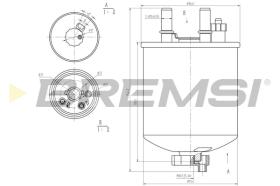 BREMSI FE0784 - FILTRO COMBUSTIBLE RENAULT