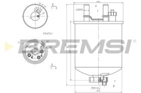 BREMSI FE0785 - FILTRO COMBUSTIBLE RENAULT