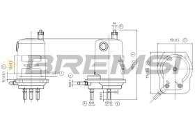 BREMSI FE0786 - FILTRO COMBUSTIBLE RENAULT, NISSAN