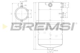 BREMSI FE0788 - FILTRO COMBUSTIBLE VW