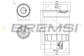 BREMSI FE0789 - FILTRO COMBUSTIBLE VW, AUDI, VOLVO