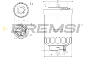 BREMSI FE0798 - FILTRO COMBUSTIBLE FORD, TOYOTA, VW, MAZDA