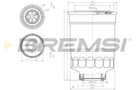 BREMSI FE0799 - FILTRO COMBUSTIBLE FORD, NISSAN, LTI, LDV