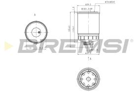 BREMSI FE0801 - FILTRO COMBUSTIBLE FIAT, NISSAN, PEUGEOT