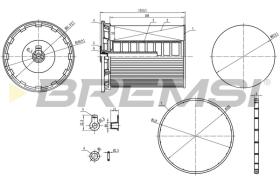 BREMSI FE0802 - FILTRO COMBUSTIBLE VW, AUDI, BENTLEY