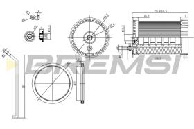 BREMSI FE0803 - FILTRO COMBUSTIBLE VW, AUDI, SEAT, SKODA